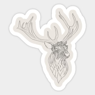 Furry deer Sticker